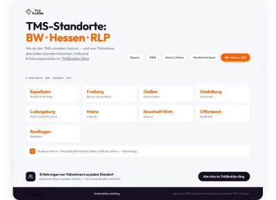 TMS-Standorte in Baden-Württemberg, Hessen & RLP – Übersicht aller Testorte für den Medizinstudium-Eignungstest