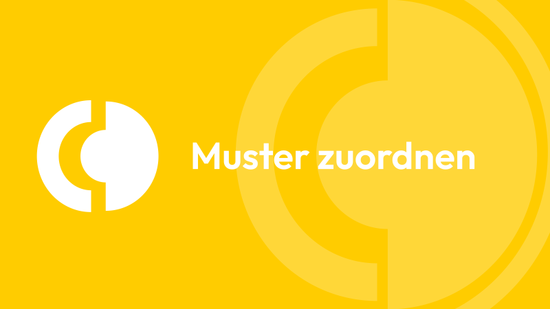 Beispielaufgabe aus dem TMS-Untertest Muster zuordnen: Originalbild und fünf Ausschnitte A bis E