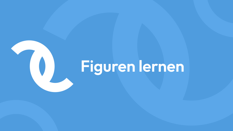 Einprägephase im TMS-Untertest Figuren lernen mit acht abstrakten Figuren und schwarz markierten Flächen