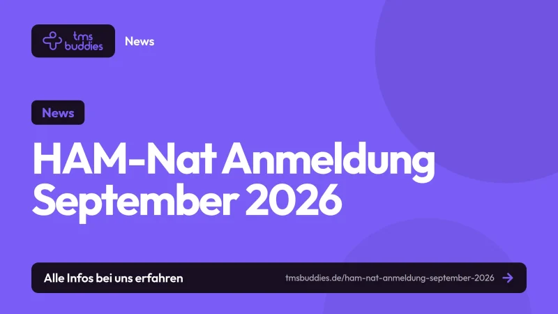 HAM-Nat Anmeldung September 2026 ist ab 1. Juli auf auswahltestzentrale.de offen