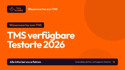 TMS verfügbare Testorte für den Herbst 2026 mit aktuellem Verfügbarkeits-Stand
