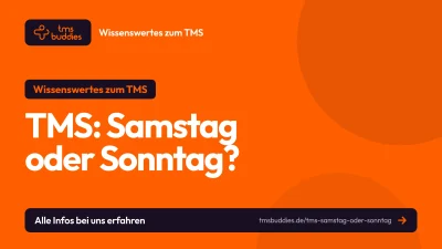 TMS Samstag oder Sonntag, beide Testtage sind gleich fair