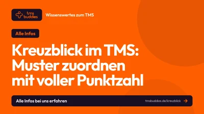 Der Kreuzblick ist die stärkste Strategie für volle Punktzahl in Muster zuordnen im TMS