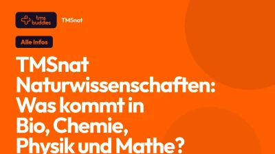 Übersichtsdarstellung der TMSnat Naturwissenschaften: Biologie, Chemie, Physik und Mathematik mit Themen und Aufgabenanzahl