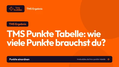 TMS Punkte Tabelle: wie viele Punkte pro Untertest für einen guten Standardwert nötig sind