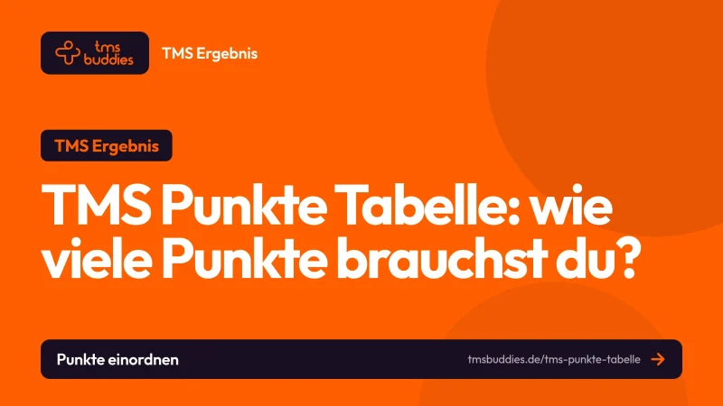 TMS Punkte Tabelle: wie viele Punkte pro Untertest für einen guten Standardwert nötig sind