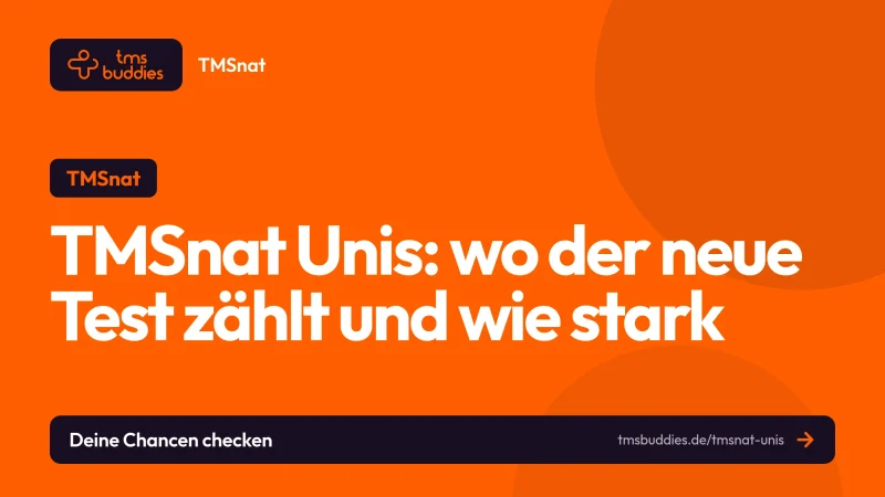 TMSnat Unis: an welchen Universitäten der neue Medizinertest zählt und wie stark