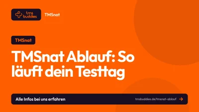 TMSnat Ablauf am Testtag: drei Untertests am Vormittag, 60 Minuten Pause, fünf Blöcke am Nachmittag