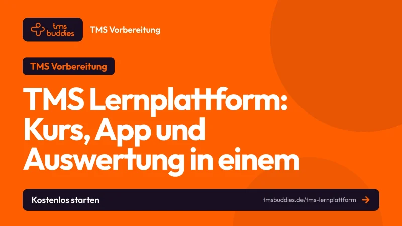 Die TMS Lernplattform von tmsbuddies mit Kurs, App und Prozentrang-Auswertung